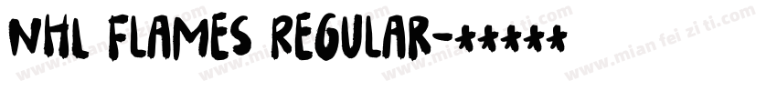 NHL Flames Regular字体转换